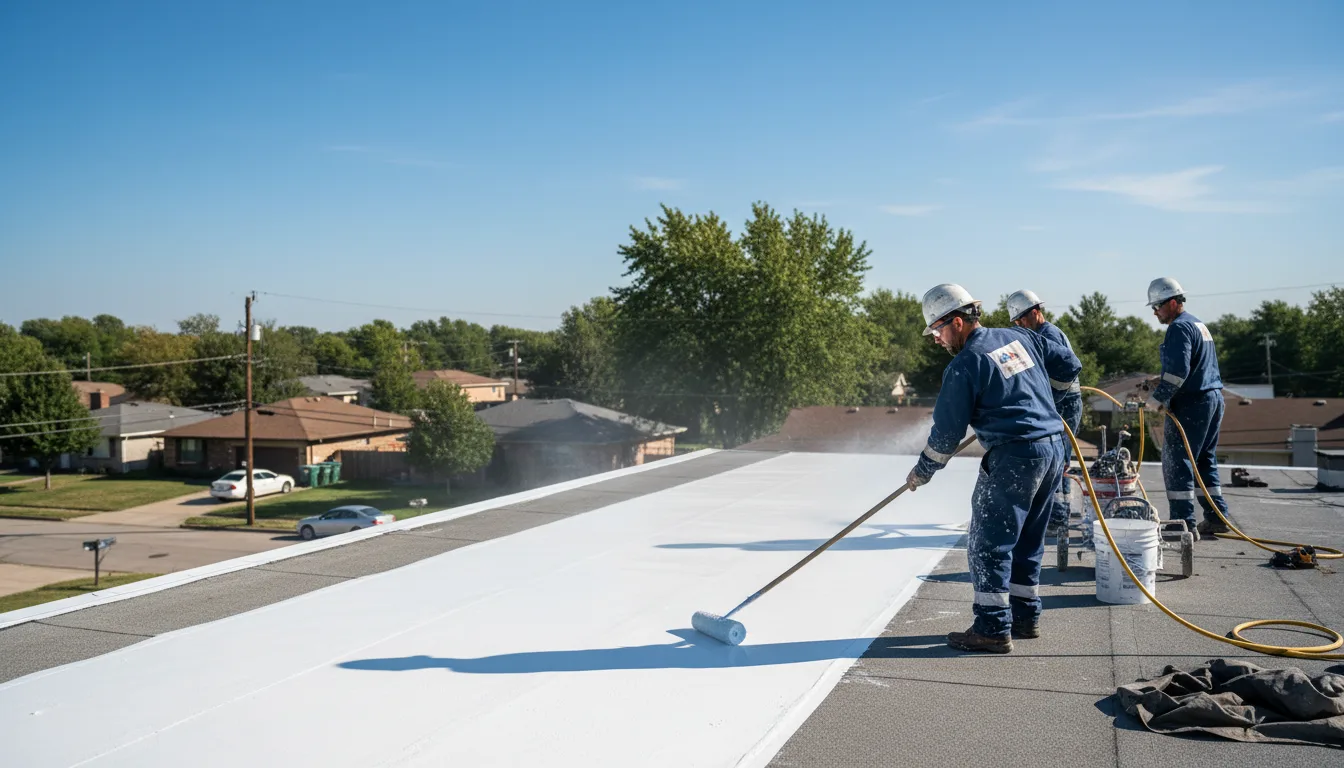 Commercial roof coating in Bronston, KY near me